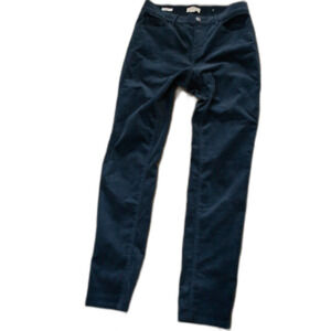LOFT Outlet Skinny Pants Size 4 Dark Blue Mid Rise Stretch Ankle Women